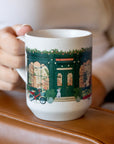 Bookshop Coffee Mug – Ceramic Book Lover Cup with Cozy Bookstore Design