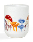 Mushroom Coffee Mug – Ceramic Cottagecore Cup with Colorful Fungi Design