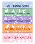 Book Club Bookmarks – Romance, Sci-Fi, Fantasy, Horror & Mystery Bookmarks for Readers and Book Lovers
