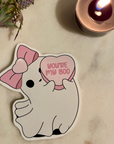 You’re My Boo Ghost Sticker – Cute Valentine’s Day Glossy Vinyl Sticker for Water Bottles, Laptops & Journals