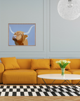 Highland Cow Wall Art Print – Scottish Hairy Coo Artwork for Farmhouse Decor & Rustic Home Style
