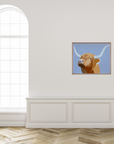 Highland Cow Wall Art Print – Scottish Hairy Coo Artwork for Farmhouse Decor & Rustic Home Style