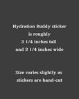 Orca Hydration Buddies Sticker – Cute Glossy Vinyl Drink Up Decal for Water Bottles | Cute Hydration Reminder