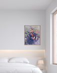 Colorful Koi Fish Pond Photography Print – Japanese Garden Wall Art, Tranquil Water Decor, Zen Nature Photography for Home or Office