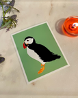 Atlantic Puffin Glossy Vinyl Sticker | Cute Seabird Waterproof Decal for Laptops, Water Bottles & Journals