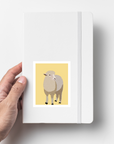 Cute Sheep Glossy Vinyl Sticker – Farm Animal Waterproof Decal for Laptop, Water Bottle, Journal & Gifts