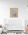 Sheep Art Print – Rustic Farmhouse Animal Wall Art for Country & Cottage Décor