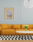 Sheep Art Print – Rustic Farmhouse Animal Wall Art for Country & Cottage Décor