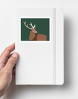 Majestic Stag Glossy Vinyl Sticker – Wildlife Waterproof Decal for Laptops, Water Bottles, Journals & Nature Lovers