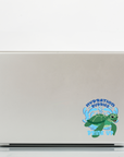 Sea Turtle Hydration Buddies Sticker – Glossy Vinyl Waterproof Decal for Water Bottles | Cute Hydration Reminder