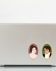 Elizabeth Bennet & Mr. Darcy Sticker Set – Pride and Prejudice Jane Austen Vinyl Stickers for Book Lovers & Literary Fans