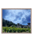 Napa Valley Vineyard Castle Photography Print – California Winery Wall Art, Wine Country Landscape Photo, Rustic Home Decor