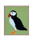 Puffin Art Print – Coastal Bird Wall Decor, Modern Seabird Illustration for Nature & Ocean Lovers