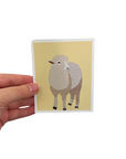 Cute Sheep Glossy Vinyl Sticker – Farm Animal Waterproof Decal for Laptop, Water Bottle, Journal & Gifts