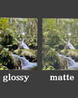 Hawaiian Waterfall Photography Print – Tropical Jungle Nature Wall Art, Lush Rainforest Stream Home Décor