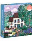 Garden Path 500 Piece Jigsaw Puzzle – Charming Cottage & Colorful Garden Scene – Relaxing Gift for Puzzle Lovers