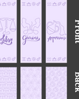 Zodiac Sign Bookmarks – Astrology-Inspired Designs for All 12 Signs
