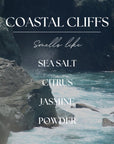 Coastal Cliffs Soy Wax Candle | Hand-Poured 9oz Candle – Fresh Ocean Breeze & Clean Coastal Scent for Relaxation and Home Décor