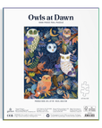 Owls at Dawn 1000 Piece Foil Puzzle – Woodland Owl Jigsaw by Galison