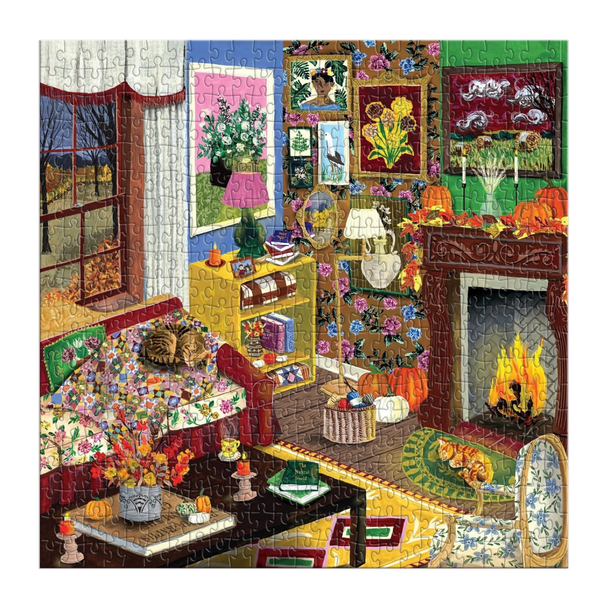 Fall Is in the Air 500 Piece Puzzle – Cozy Autumn Jigsaw by Galison