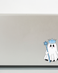 Winter Frost Ghost Sticker | Cute Snowflake Ghost Vinyl Decal