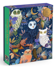 Owls at Dawn 1000 Piece Foil Puzzle – Woodland Owl Jigsaw by Galison