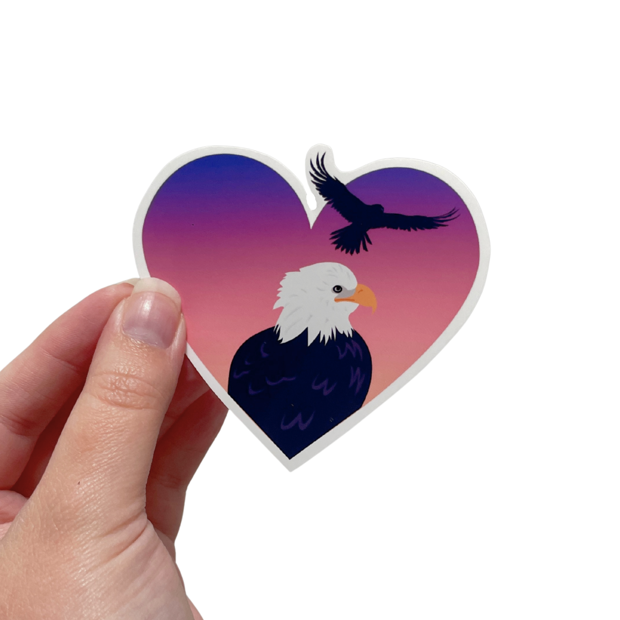 Jackie &amp; Shadow Bald Eagle Tribute Sticker | Big Bear Eagle Fan Art