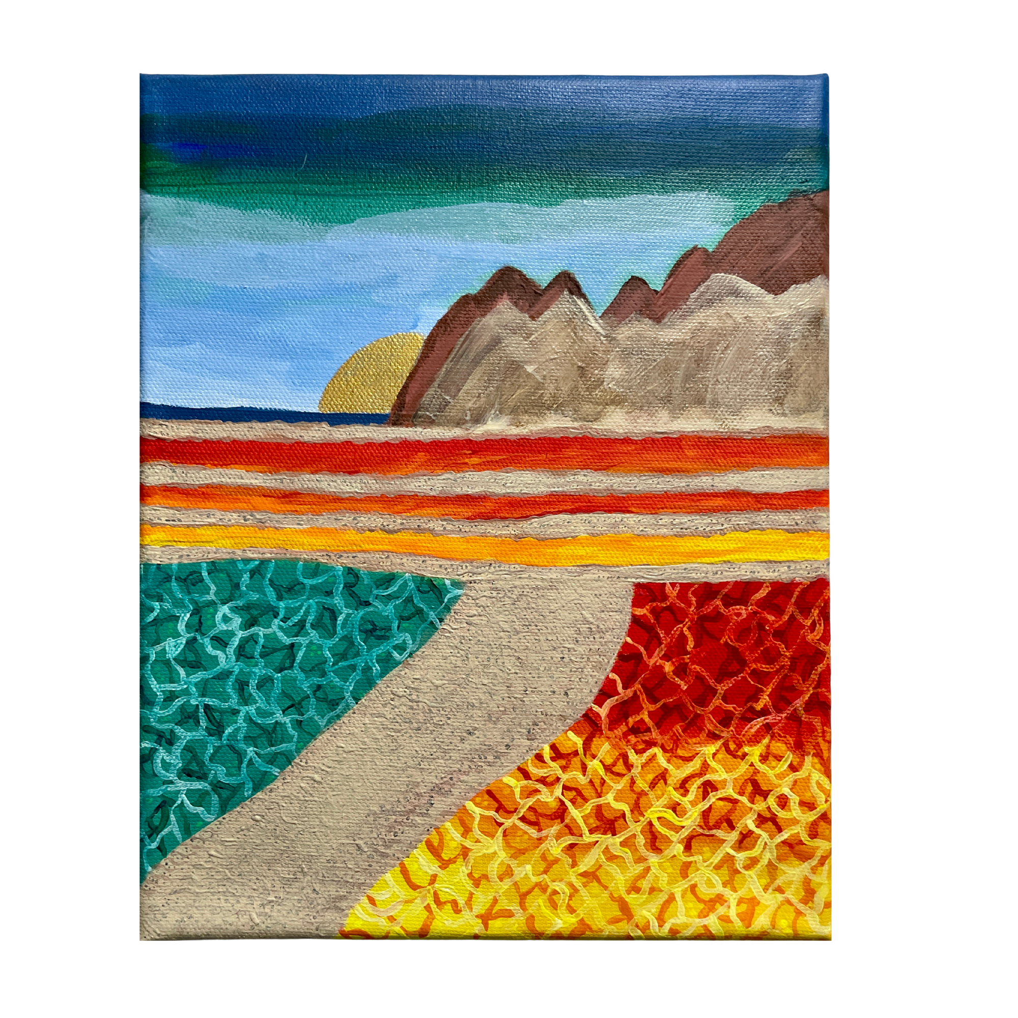 絵画 Mountain at sunset The Mountains at Sunset Painting : 8 Steps 絵画 Mountain at sunset The Mountains at Sunset Painting : 8 Steps